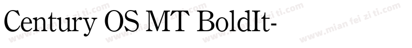 Century OS MT BoldIt字体转换